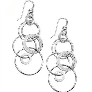 Ippolita Silver Multi-Link Jet-Set Earrings